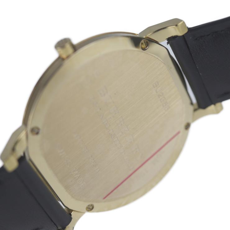 Burberry The City Gold Dial Black Leather Strap Watch for Men - BU2353 Buy Now By Burberry