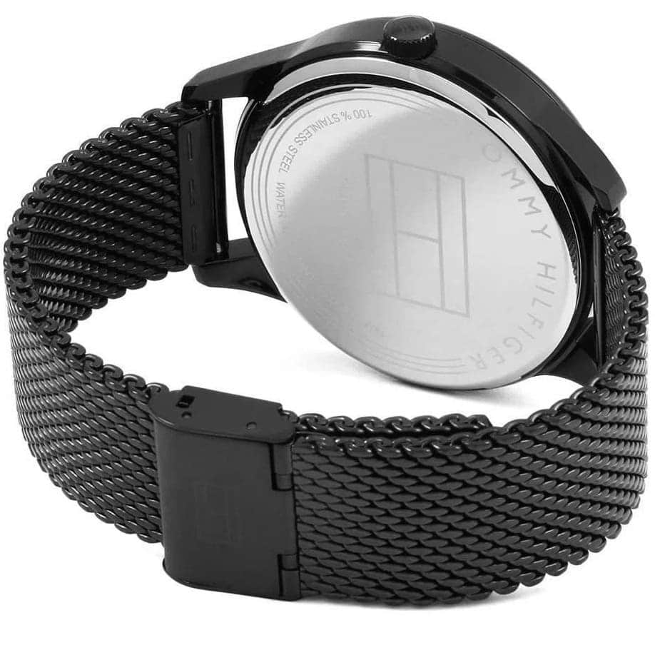 Tommy Hilfiger Brooklyn Black Dial Black Mesh Bracelet Watch for Men - 1791507 Buy Now By Tommy Hilfiger
