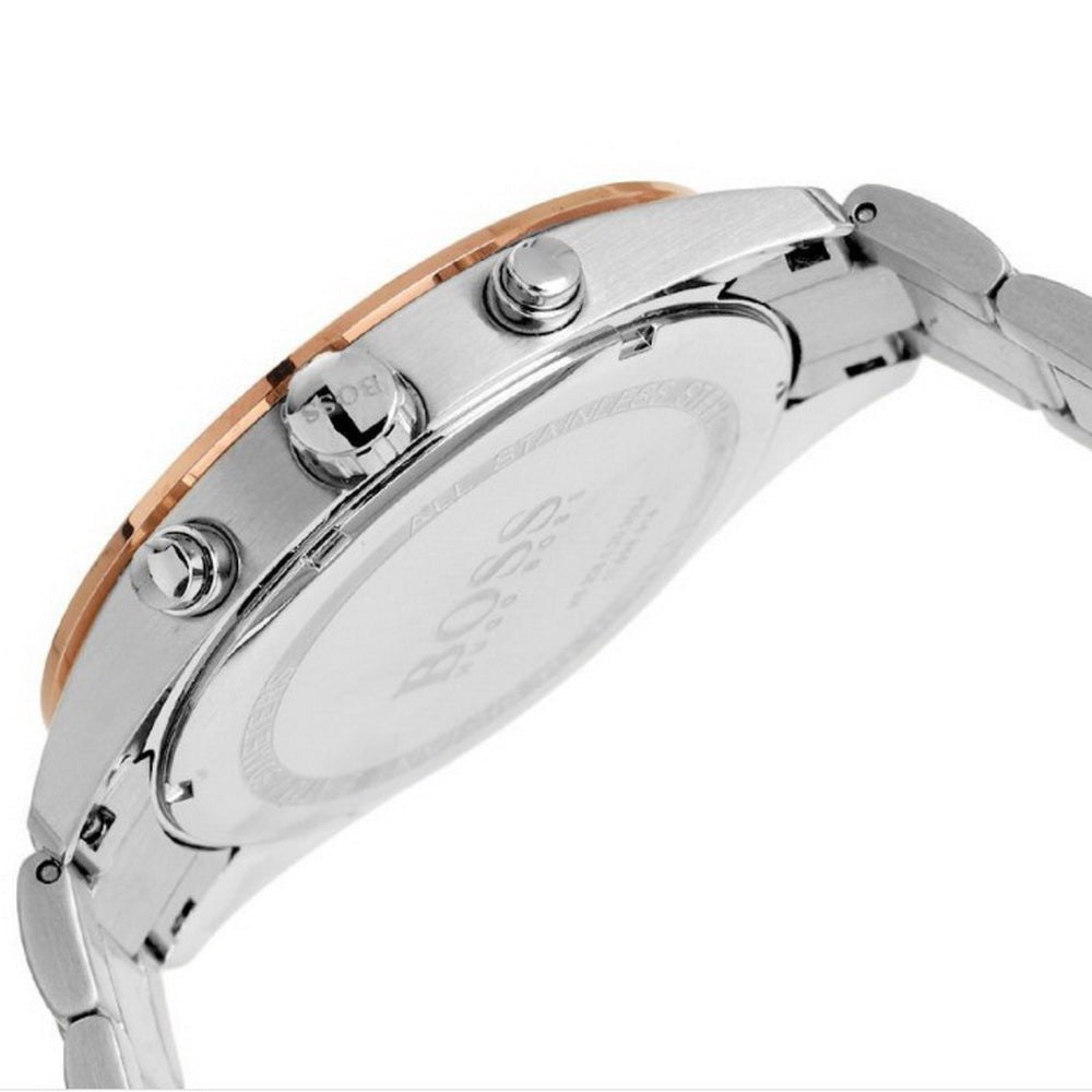 Hugo Boss Talent Black Dial Two Tone Steel Strap Watch for Men - 1513584 Buy Now By Hugo Boss