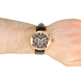 Hugo Boss Ikon Black Dial Black Leather Strap Watch for Men - 1513179 Buy Now By Hugo Boss