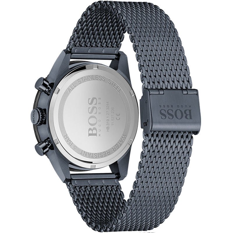 Hugo Boss Pilot Edition Blue Dial Blue Mesh Bracelet Watch for Men - 1513887 Buy Now By Hugo Boss