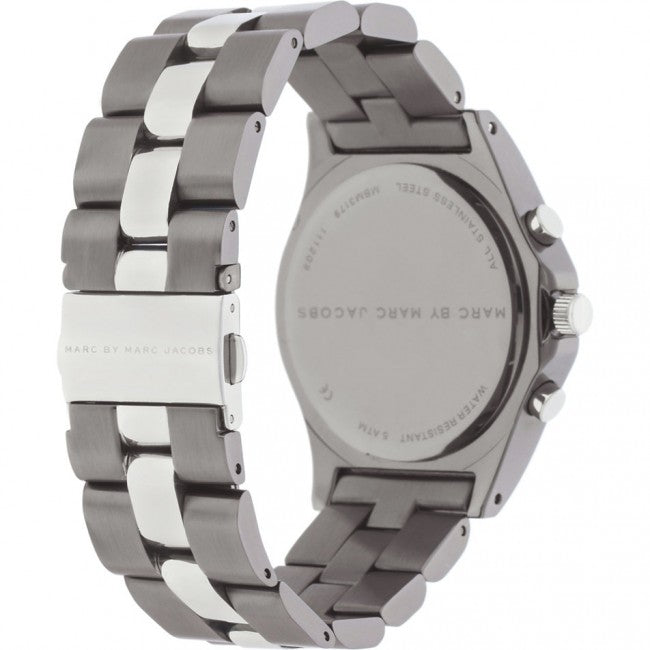 Marc Jacobs Blade Chronograph Black Dial Two Tone Steel Strap Watch for Women - MBM3179 Buy Now By Marc Jacobs