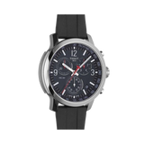 Tissot PRC 200 Chronograph Black Dial Black Rubber Strap Watch for Men - T114.417.17.057.00 Buy Now By Tissot