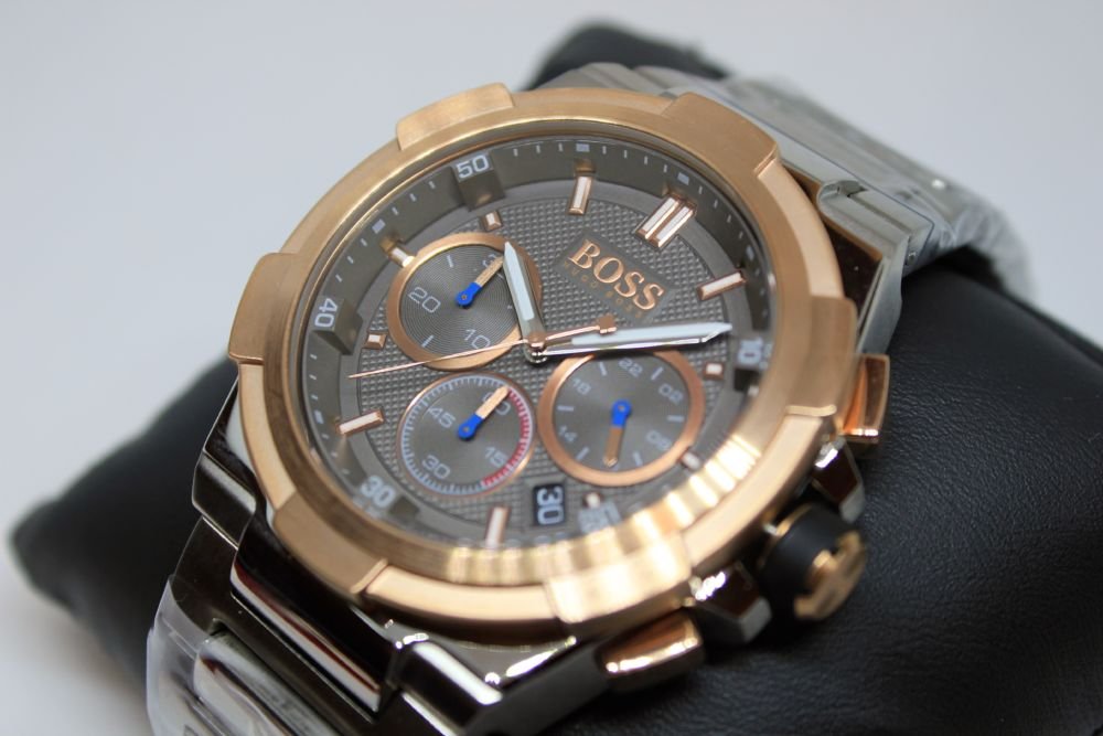 Hugo Boss Supernova Grey Dial Silver Steel Strap Watch for Men - 1513362 Buy Now By Hugo Boss