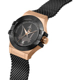 Maserati Potenza Black Mesh Bracelet Black Dial Watch For Men - R8853108010 Buy Now By Maserati