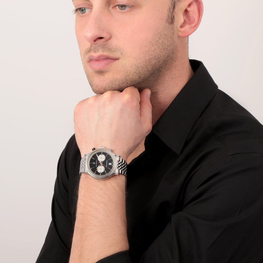 Maserati Legend Chronograph Black Dial Stainless Steel Watch For Men - R8873638001 Buy Now By Maserati