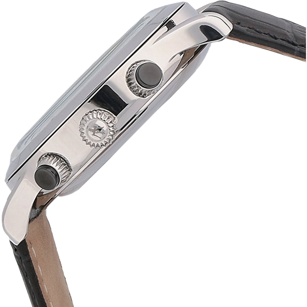 Maserati Ricordo Silver Dial Black Leather Strap Watch For Men - R8871633001 Buy Now By Maserati