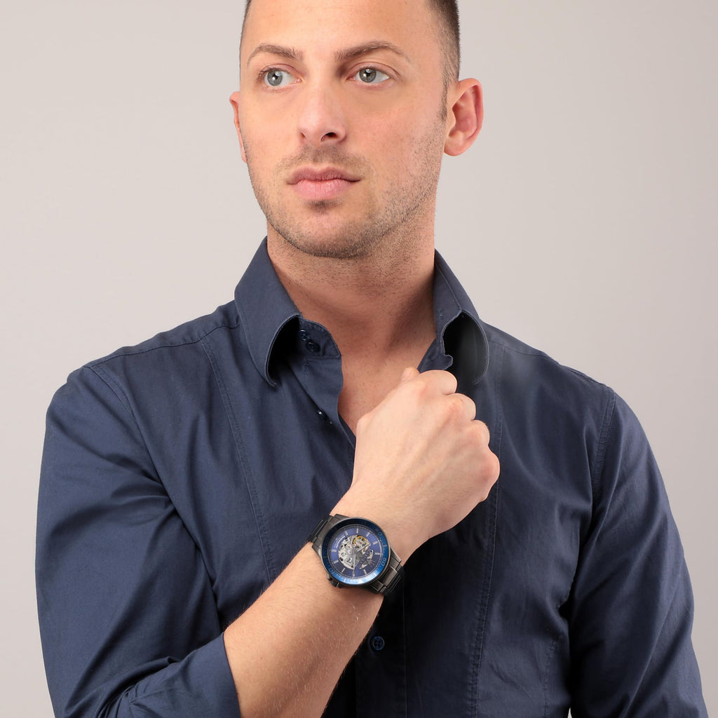 Maserati SFIDA Automatic Blue Dial Silver Steel Strap Watch For Men - R8823140001 Buy Now By Maserati