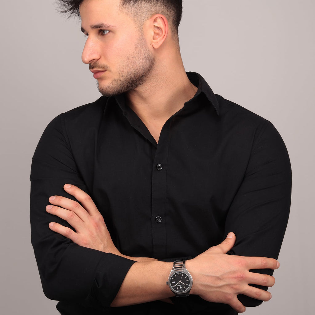 Maserati Stile Analog Black Dial Silver Steel Strap Watch For Men - R8853142003 Buy Now By Maserati