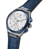 Maserati Triconic Chronograph White Dial Blue Leather Strap Watch For Men - R8871639001 Buy Now By Maserati