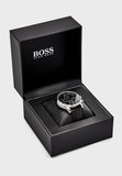 Hugo Boss Navigator Black Dial Black Leather Strap Watch for Men - 1513678 Buy Now By Hugo Boss