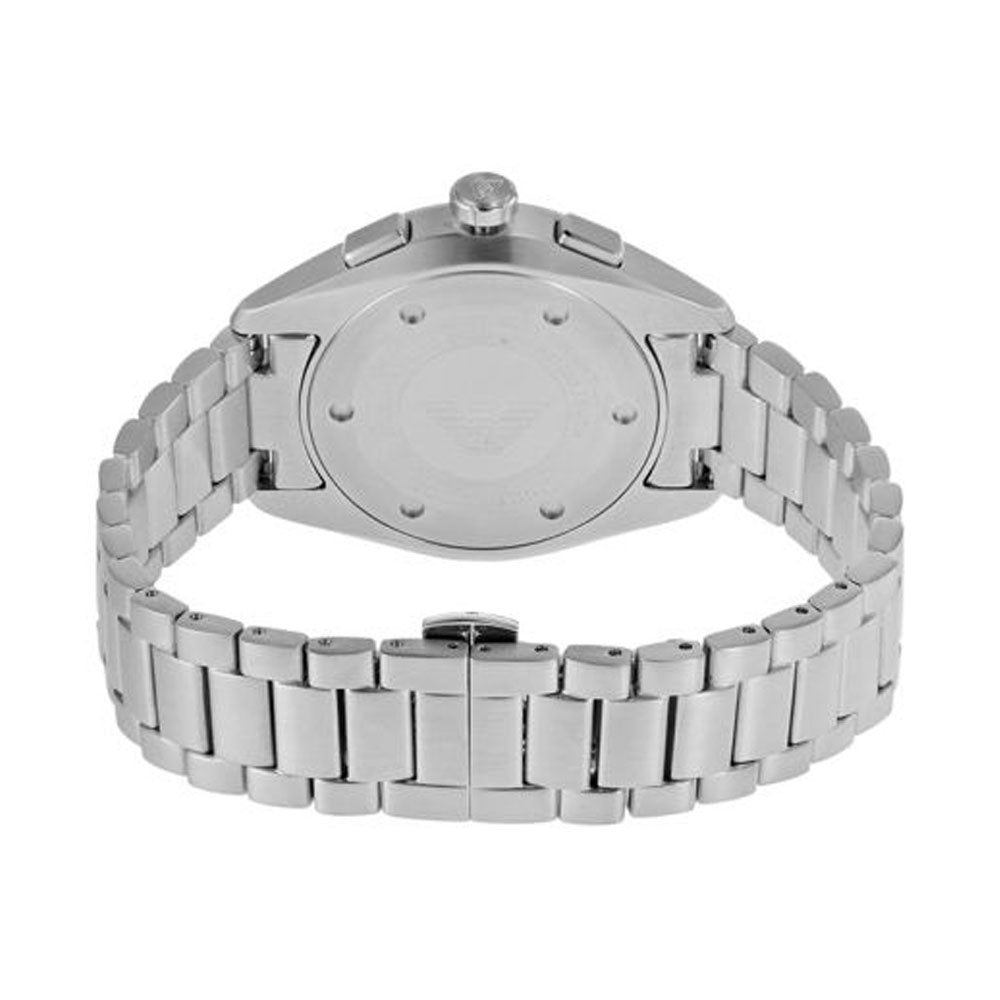 Emporio Armani Chronograph Green Dial Silver Steel Strap Watch For Men - AR11480 Buy Now By Emporio Armani