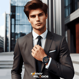 Tommy Hilfiger Clark Chronograph Blue Dial Black Leather Strap Watch For Men - 1792083 Buy Now By Tommy Hilfiger