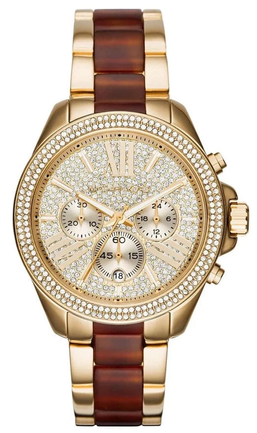 Michael Kors Wren Gold Dial Two Tone Steel Strap Watch for Women - MK6294 Buy Now By Michael Kors