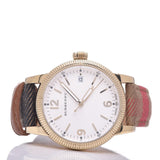 Burberry Utilitarian White Dial Multicolor Leather Strap Watch for Women - BU7853 Buy Now By Burberry