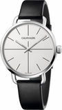 Calvin Klein Even Silver Dial Black Leather Strap Watch for Men - K7B211CY Buy Now By Calvin Klein