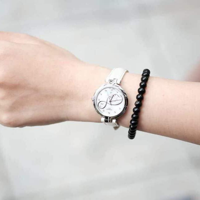 Tissot T Trend Flamingo Valentines Mother of Pearl White Dial White Leather Strap Watch For Women - T094.210.16.111.01 Buy Now By Tissot