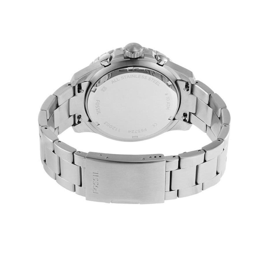 Fossil FB-03 Chronograph Blue Dial Silver Steel Strap Watch for Men - FS5724 Buy Now By Fossil