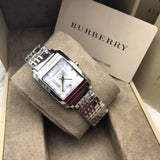 Burberry Heritage Diamond White Dial Silver Stainless Steel Strap Watch for Women - BU1583 Buy Now By Burberry
