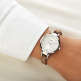 Fossil Georgia White Dial Brown Leather Strap Watch for Women - ES3060 Buy Now By Fossil
