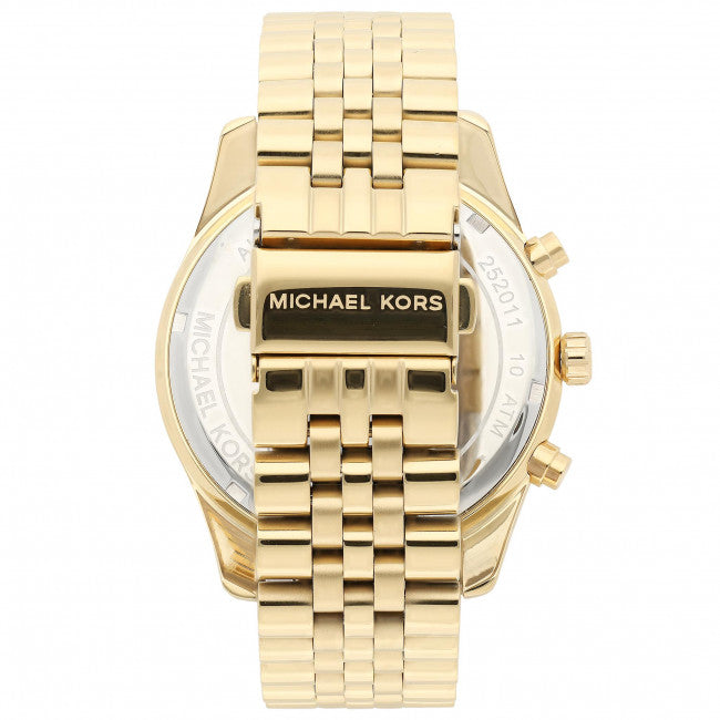 Michael Kors Lexington Gold Dial Gold Steel Strap Watch for Men - MK8281 Buy Now By Michael Kors