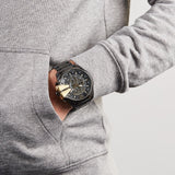Diesel Mega Chief Chronograph Black Dial Black Steel Strap Watch For Men - DZ4338 Buy Now By Diesel