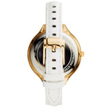 Michael Kors Slim Runway Quartz Gold Dial White Leather Strap Watch For Women - MK2389 Buy Now By Michael Kors