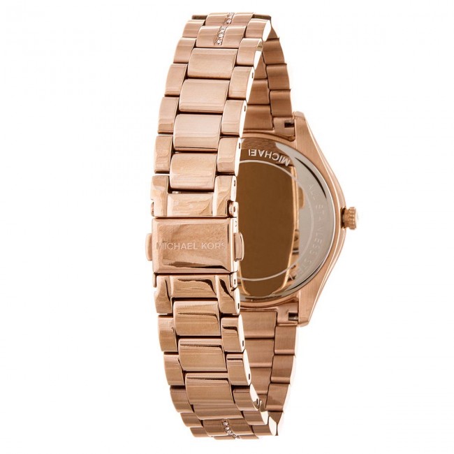 Michael Kors Lauryn Blue Dial Rose Gold Steel Strap Watch for Women - MK3723 Buy Now By Michael Kors