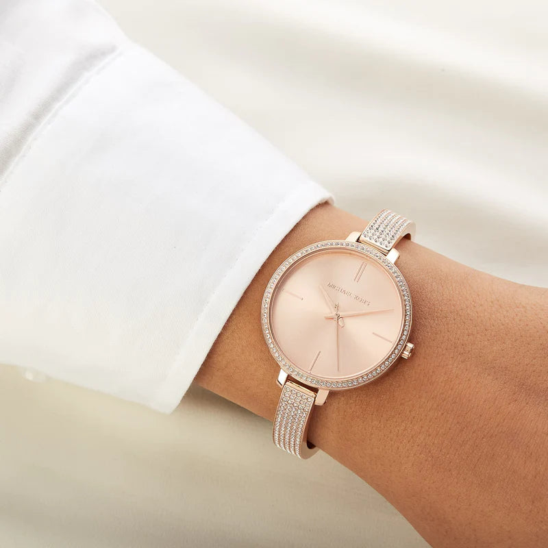 Michael Kors Jaryn Quartz Rose Gold Dial Rose Gold Steel Strap Watch For Women - MK3785 Buy Now By Michael Kors