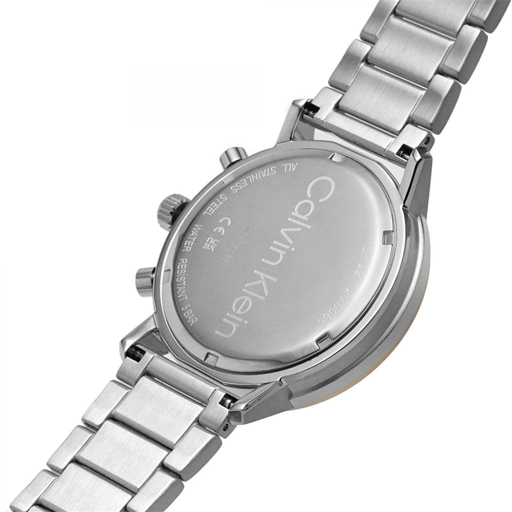 Calvin Klein City Chronograph Black Dial Silver Steel Strap Watch for Men - K2G27143 Buy Now By Calvin Klein