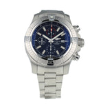 Breitling Super Avenger Chronograph 48 Black Dial Silver Steel Strap Watch for Men - A13375101B1A1 Buy Now By Breitling