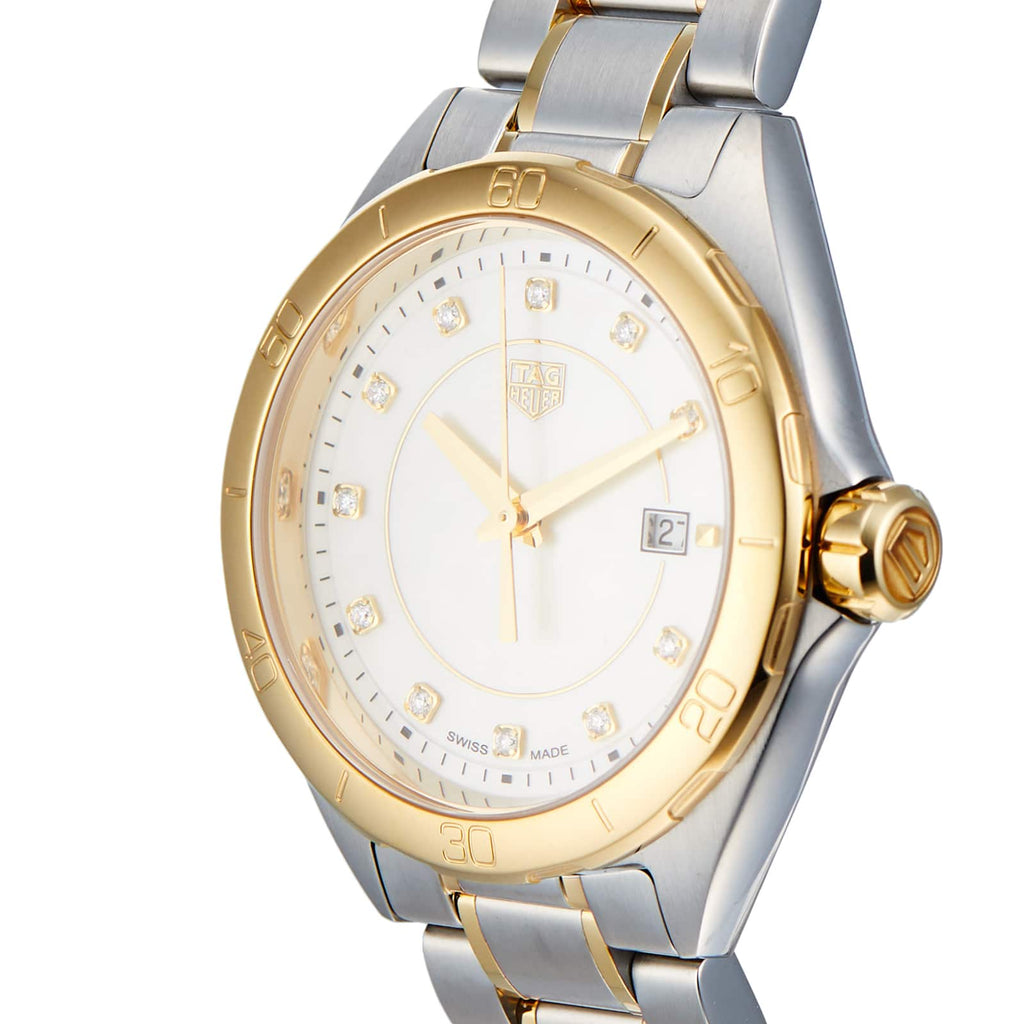 Tag Heuer Formula 1 Diamonds Mother of Pearl White Dial Two Tone Steel Strap Watch for Women - WBJ1421.BB0648 Buy Now By Tag Heuer
