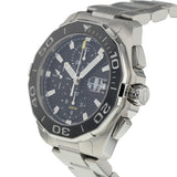 Tag Heuer Aquaracer Calibre 16 Day-Date Black Dial Silver Steel Strap Watch for Men - CAY211A.BA0927 Buy Now By Tag Heuer