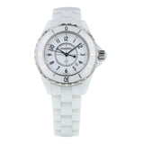 Chanel J12 Ceramic White Dial White Steel Strap Watch for Women - J12 H0968 Buy Now By Chanel