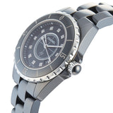 Chanel J12 Quartz Diamonds Black Dial Black Steel Strap Watch for Women - J12 H1625 Buy Now By Chanel