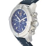Breitling Avenger Chronograph 45mm Blue Dial Blue Calfskin Strap Watch for Men - A13317101C1X2 Buy Now By Breitling