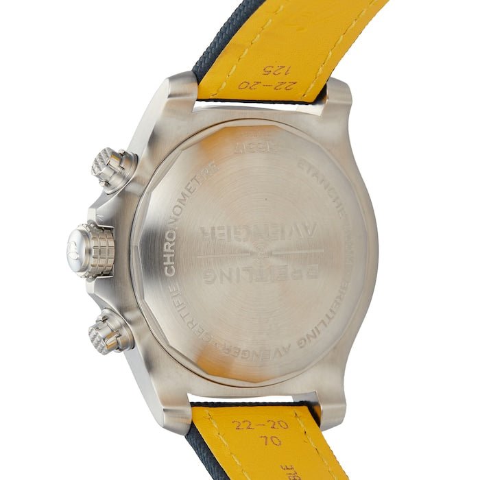 Breitling Avenger Chronograph 45mm Blue Dial Blue Calfskin Strap Watch for Men - A13317101C1X2 Buy Now By Breitling