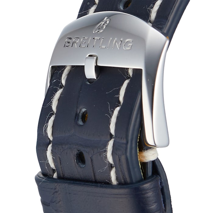 Breitling Navitimer Automatic 41 Blue Dial Blue Leather Strap Watch for Men - A17326161C1P3 Buy Now By Breitling