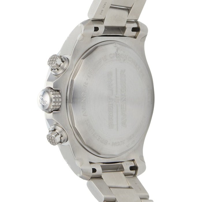 Breitling Avenger Chronograph 45mm Blue Dial Silver Steel Strap Watch for Men - A13317101C1A1 Buy Now By Breitling