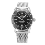 Breitling Superocean Heritage B20 Automatic 42 Black Dial Silver Mesh Bracelet Watch for Men - AB2010121B1A1 Buy Now By Breitling