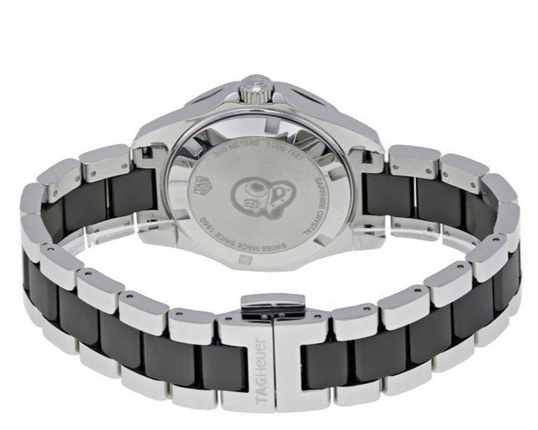 Tag Heuer Aquaracer Quartz Diamonds Black Dial Two Tone Steel Strap Watch for Men - WAY131E.BA0913 Buy Now By Tag Heuer