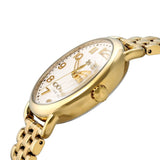 Coach Delancey Classic White Dial Gold Steel Strap Watch for Women - 14502261 Buy Now By Coach