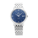 Omega De Ville Prestige Co-Axial Orbis Blue Dial Silver Steel Strap Watch for Men - 424.10.40.20.03.001 Buy Now By Omega