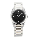 Omega Seamaster Aqua Terra Quartz Diamond Black Dial Silver Steel Strap Watch for Women - 220.10.28.60.51.001 Buy Now By Omega