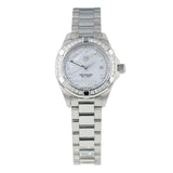 Tag Heuer Aquaracer Diamonds Mother of Pearl White Dial Silver Steel Strap Watch for Women - WBD1415.BA0741 Buy Now By Tag Heuer