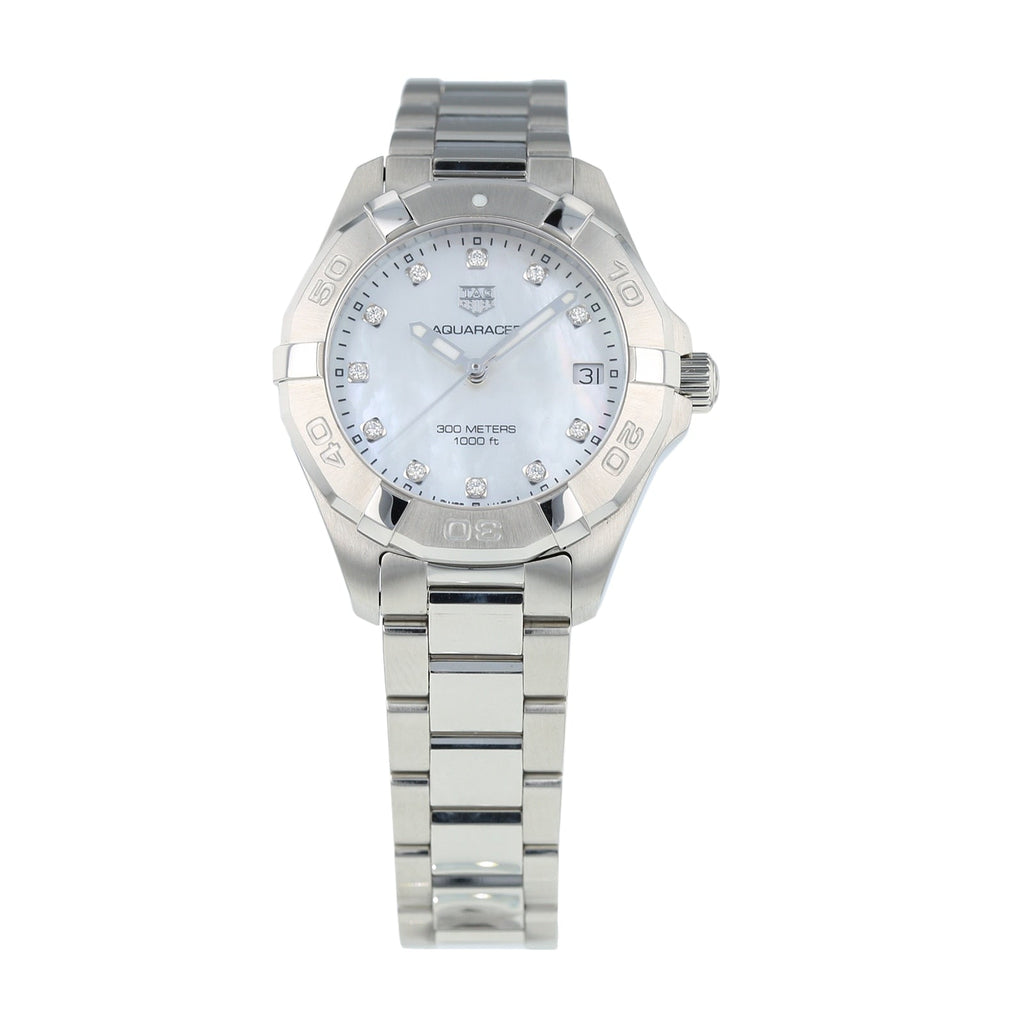 Tag Heuer Aquaracer White Mother of Pearl Dial Watch for Women - WBD1314.BA0740 Buy Now By Tag Heuer