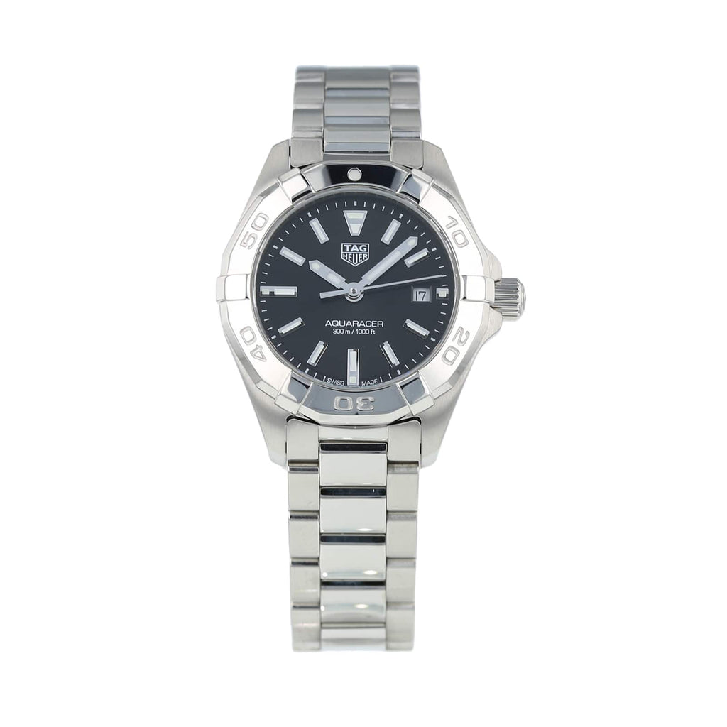 Tag Heuer Aquaracer Quartz Black Dial Silver Steel Strap Watch for Women - WBD1410.BA0741 Buy Now By Tag Heuer