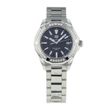 Tag Heuer Aquaracer Quartz Diamonds Black Dial Silver Steel Strap Watch for Women - WAY131P.BA0748 Buy Now By Tag Heuer