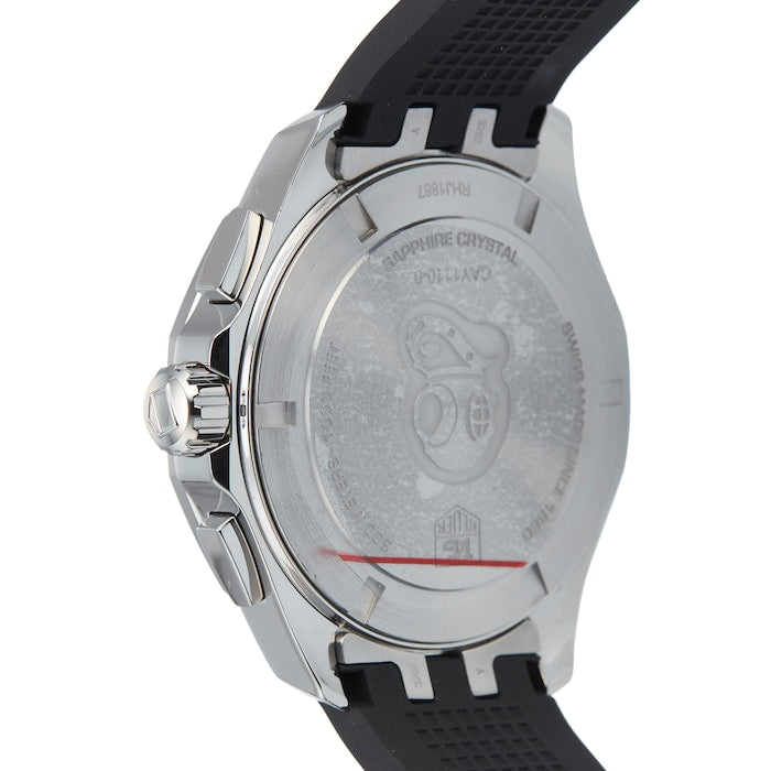 Tag Heuer Aquaracer Chronograph Black Dial Black Rubber Strap Watch for Men - CAY1110.FT6041 Buy Now By Tag Heuer