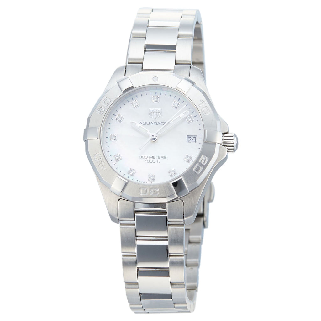 Tag Heuer Aquaracer White Mother of Pearl Dial Watch for Women - WBD1314.BA0740 Buy Now By Tag Heuer